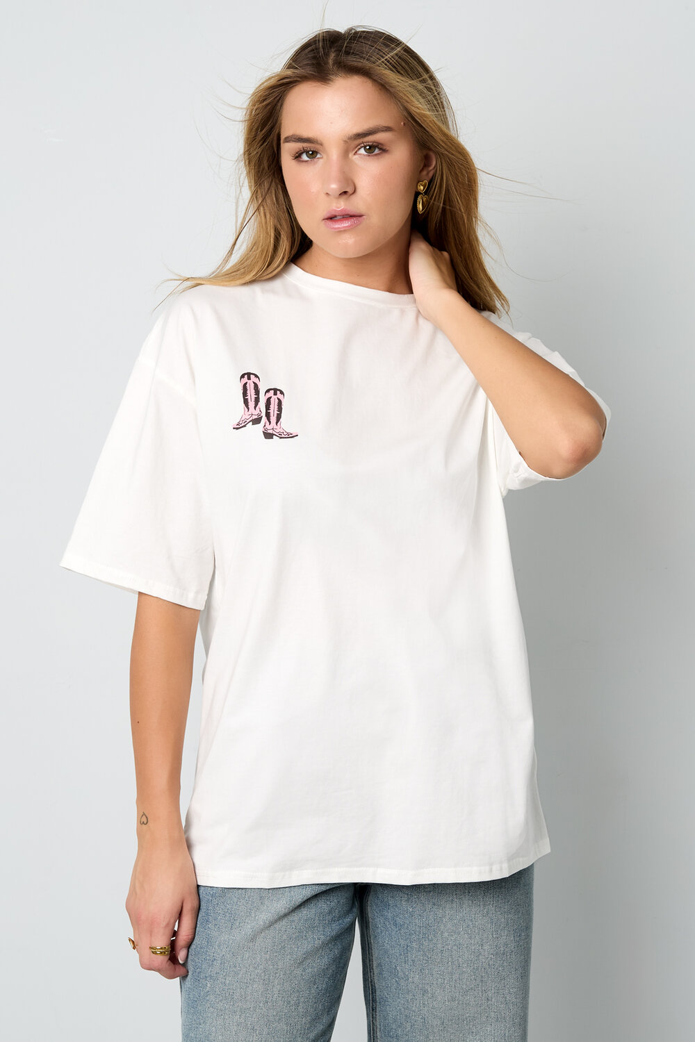 Cotton Knitted Women's T-shirt Casual Cartoon h5Picture6