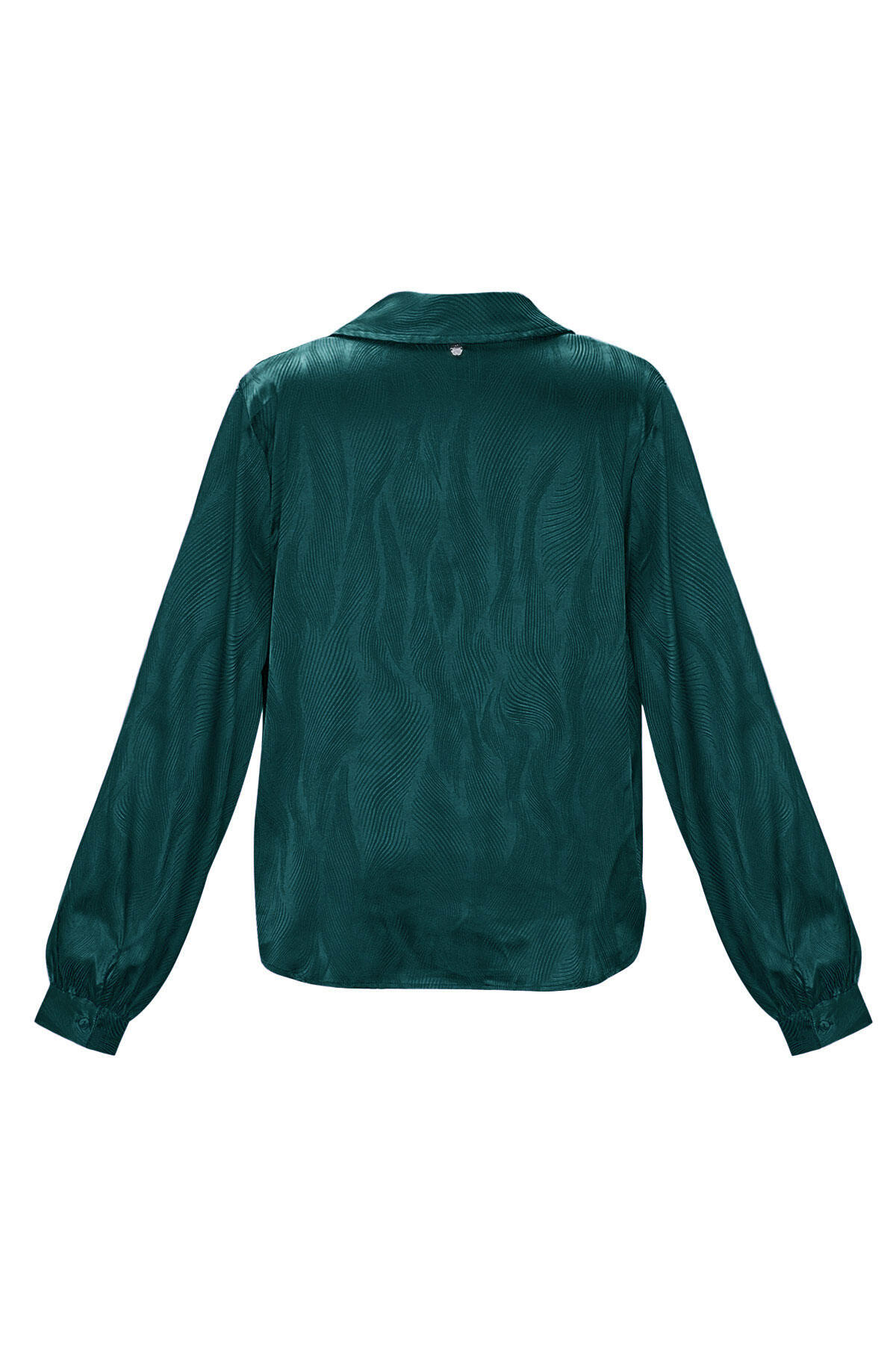 Satinbluse mit Aufdruck – Lila Bild13
