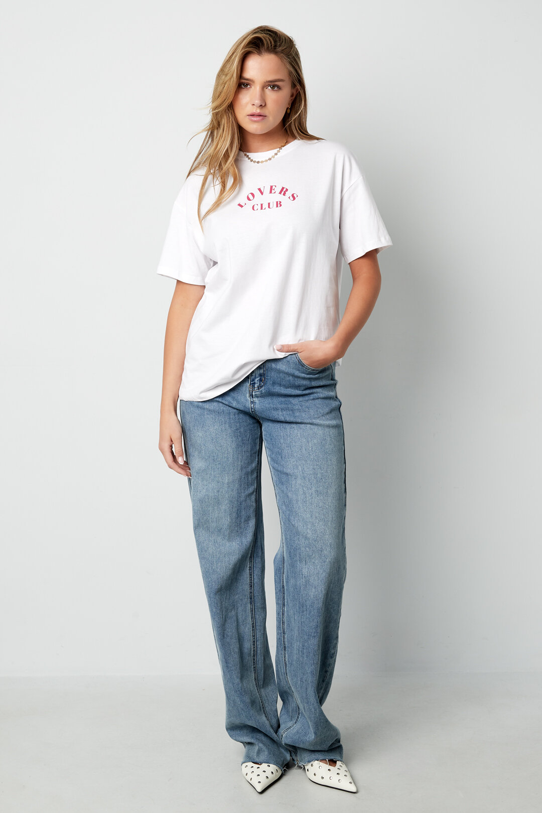 Cotton Women's T-shirt Casual Letters h5 Picture4