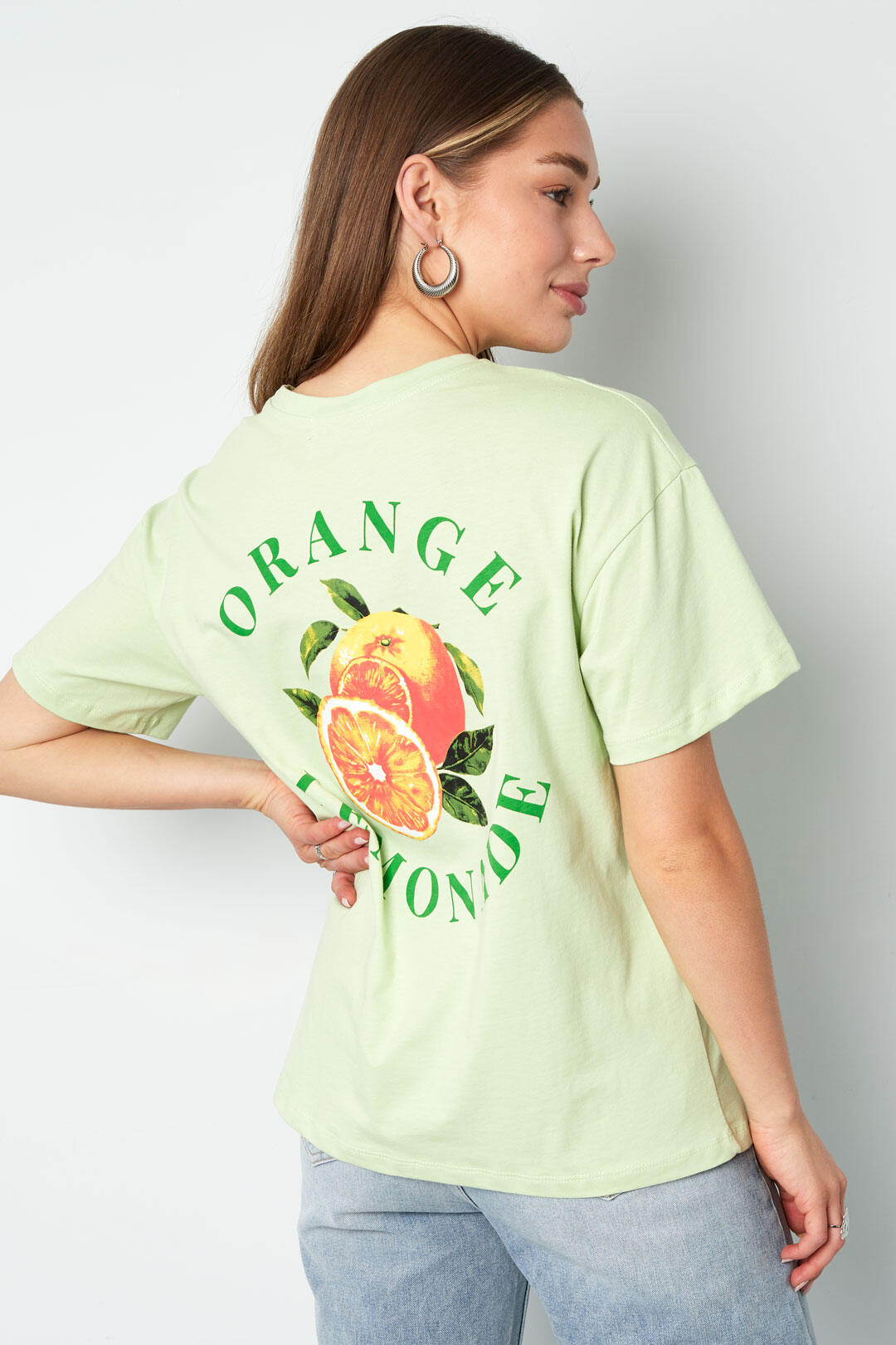 T-shirt Femme Tricoté Casual Botanique