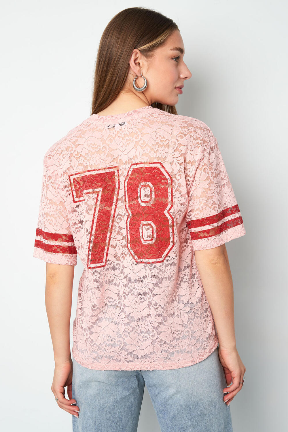Polyester Fiber Women's T-shirt Sporty Color Clash h5Picture10