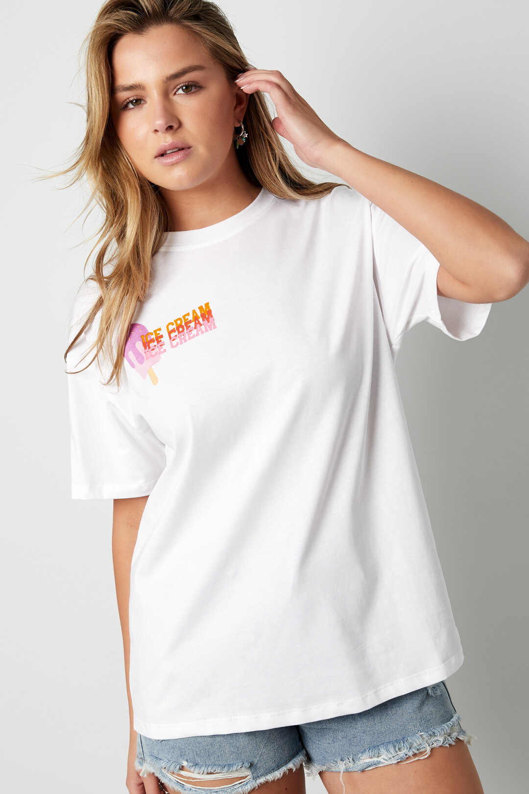 Cotton Women's T-shirt Spring/Summer Letters h5 Picture4