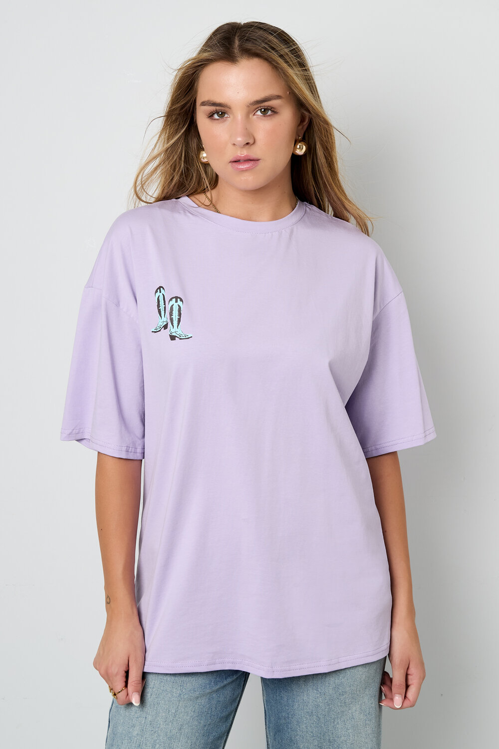 Cotton Knitted Women's T-shirt Casual Cartoon h5Picture4