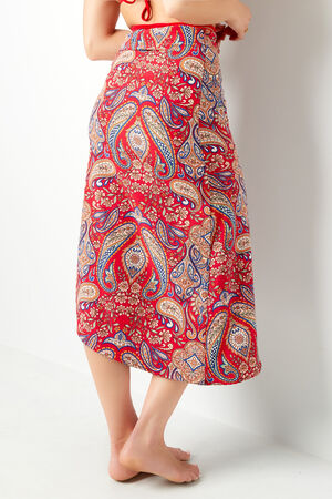 Maxi gonna rossa/blu Red S h5 Immagine8