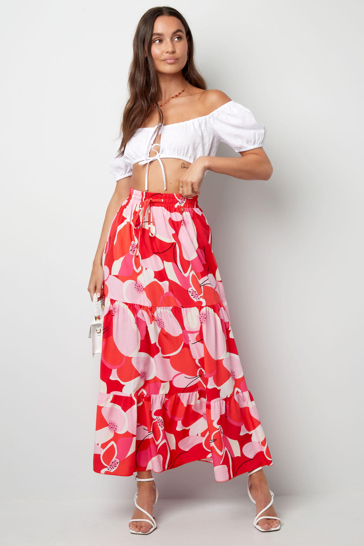 Maxi falda estampado abstracto h5 Imagen4