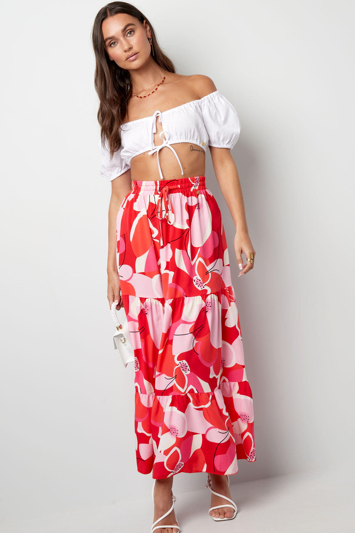 Maxi falda estampado abstracto h5 Imagen5