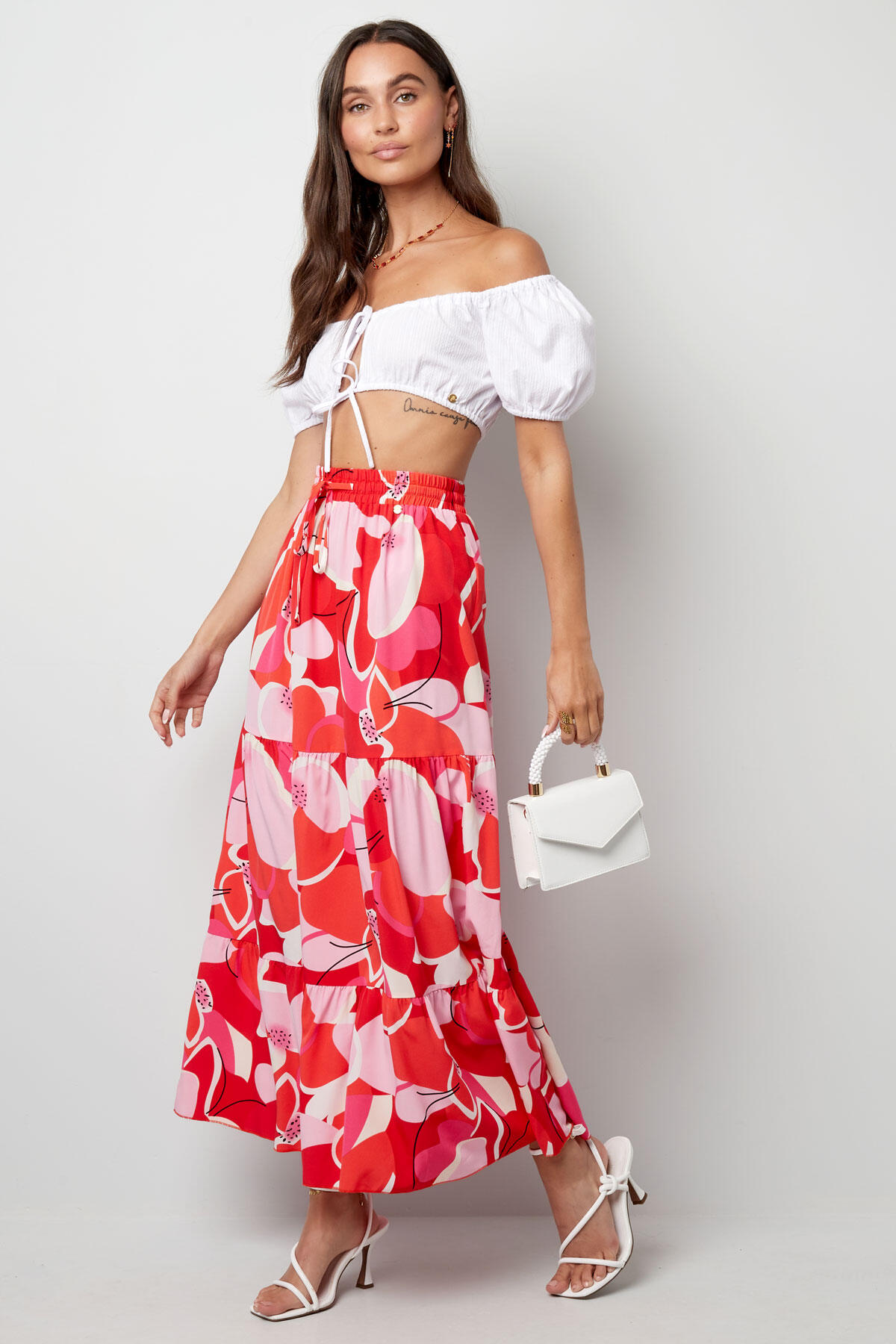 Maxi falda estampado abstracto h5 Imagen3