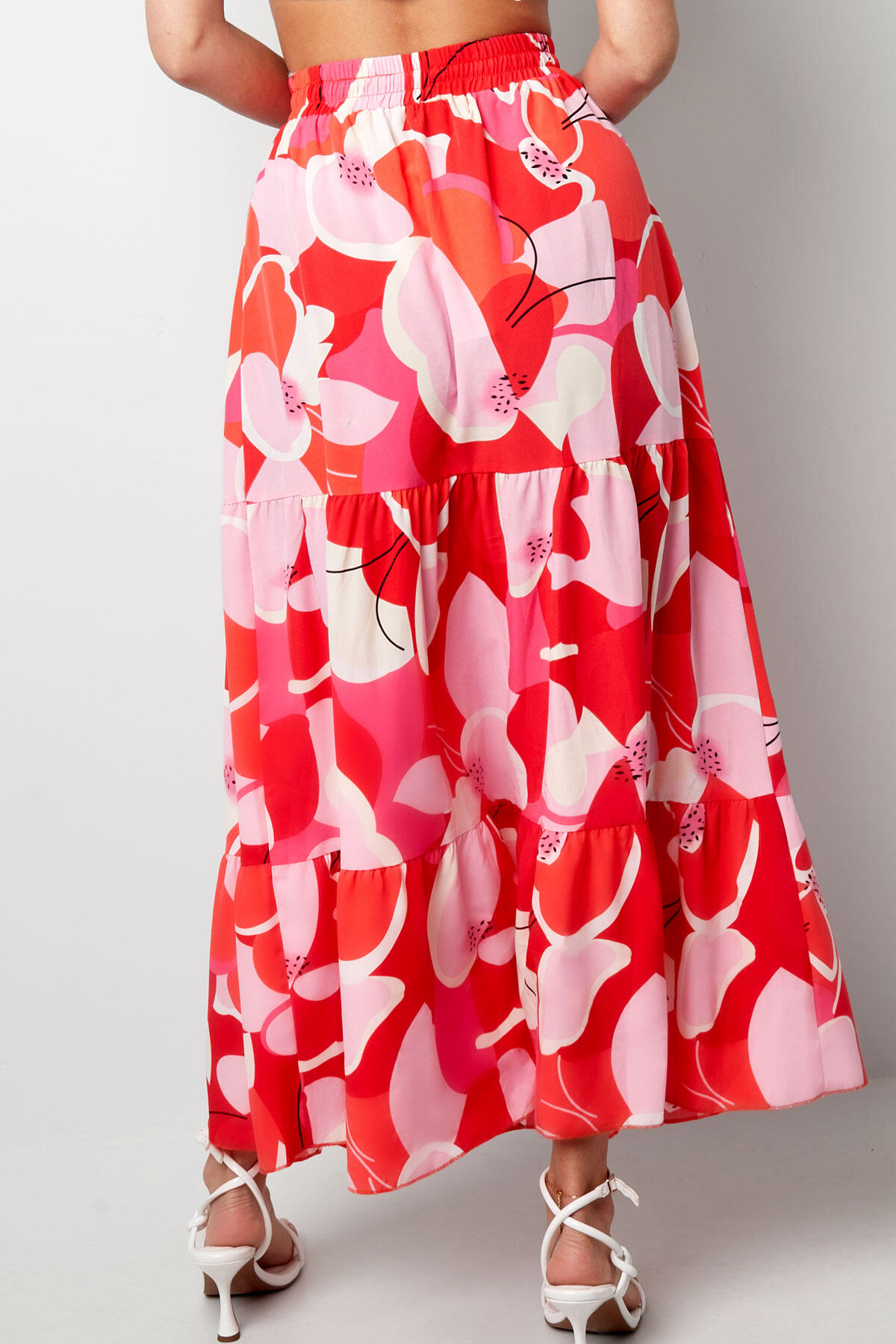 Maxi falda estampado abstracto Imagen6