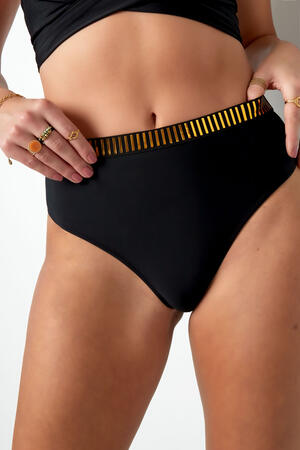 Bikini botones detalles dorados - negro S h5 Imagen6