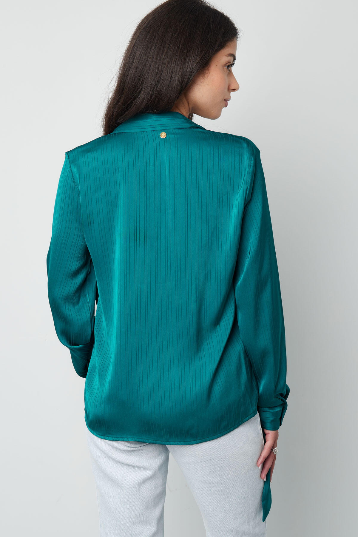 Cremefarbene Bluse mit Schleifendetail Bild8