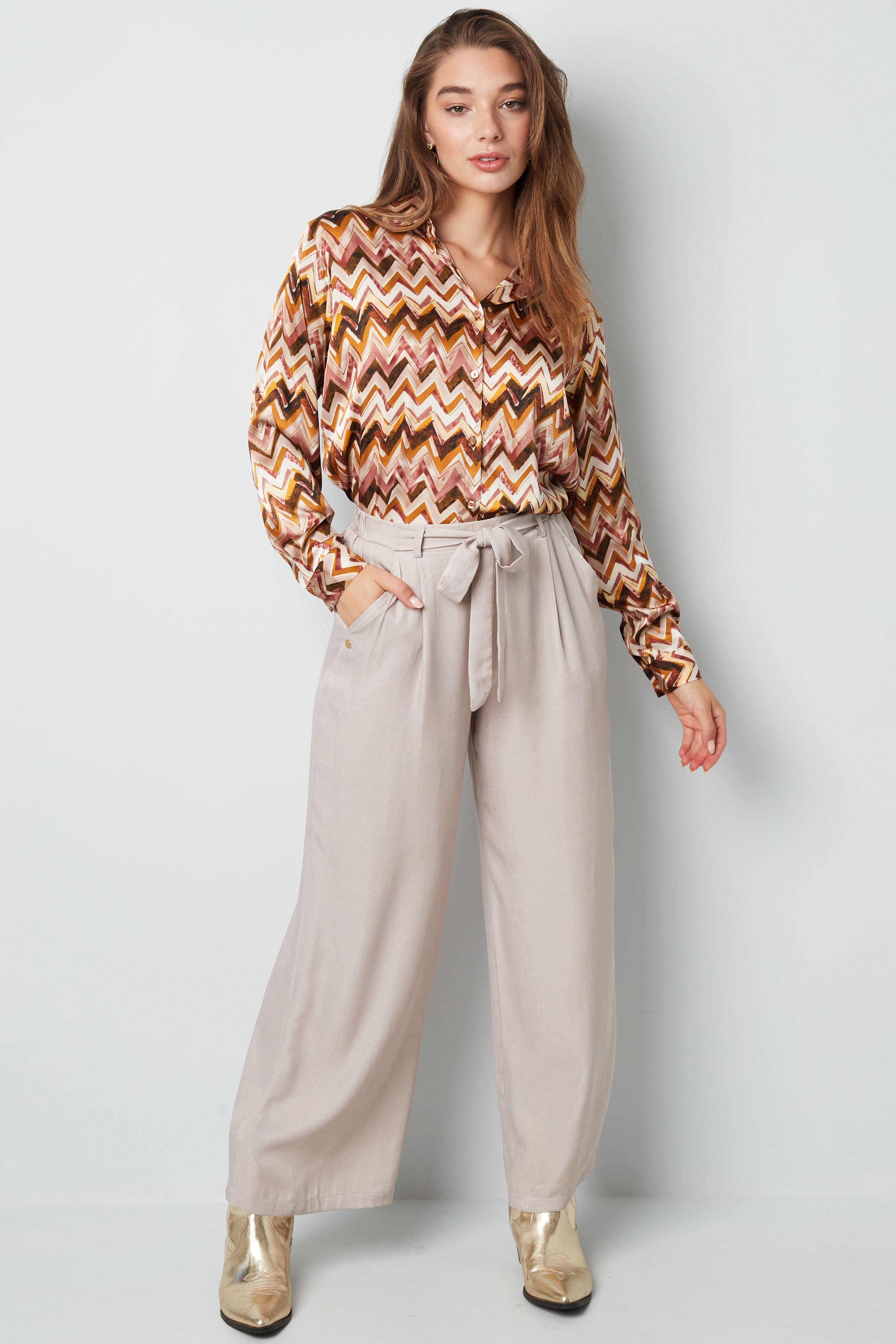 Bluse mit Zickzackmuster h5 Bild3