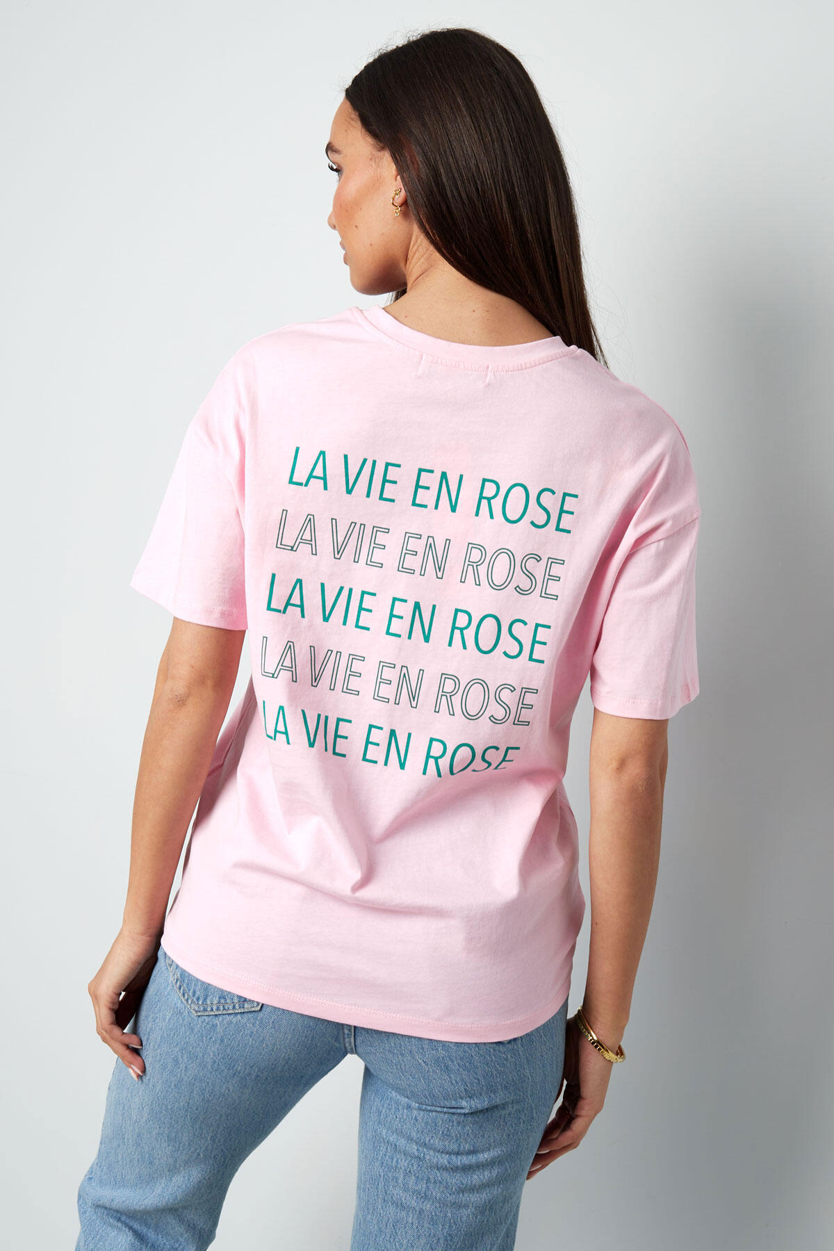 Cotton Women's T-shirt Oversized Embroidered Logo h5 Picture7