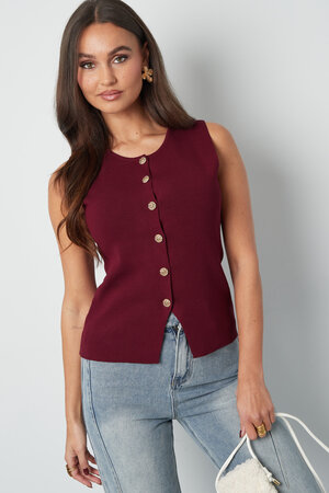 Viskose Damen Strickweste Ärmellos Knopfleiste Design h5 Bild8