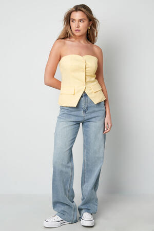 Polyester Vrouwen Mouwloze Top Gestructureerd Knopdetail h5 Afbeelding5