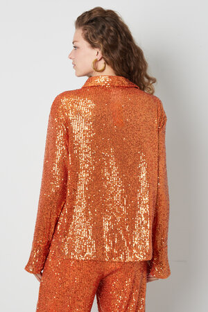 Polyester Sequin Women's Blouse Shimmering Long Sleeve h5 Picture3