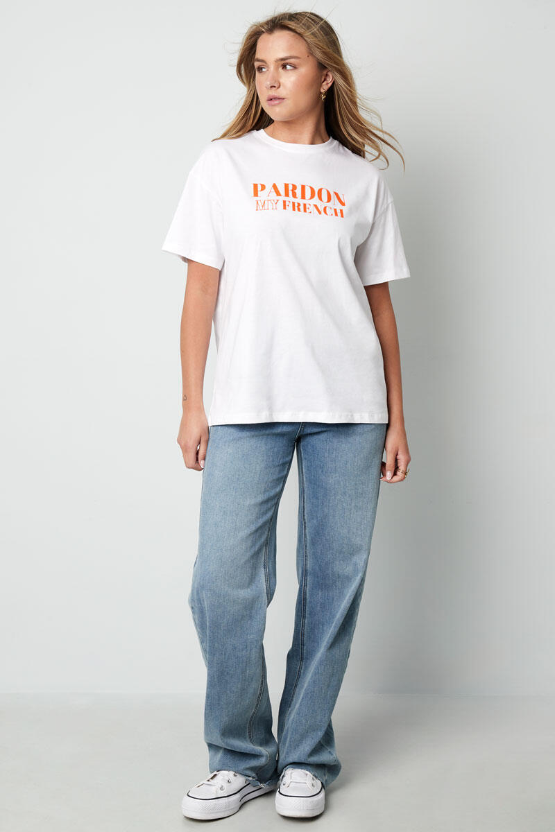 Cotton Women's T-shirt Casual Letters Picture8