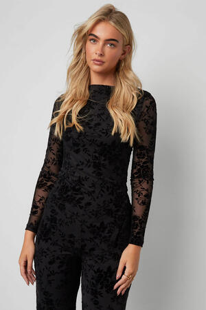 Mesh top with suede floral print β designed to match h5 Picture7