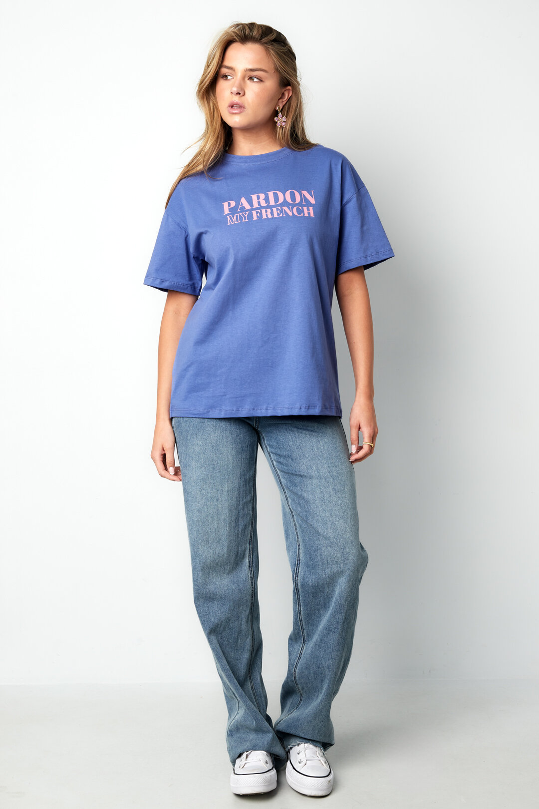 Cotton Women's T-shirt Casual Letters h5 Picture5