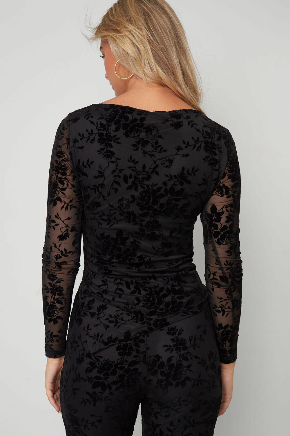 Mesh top with suede floral print β designed to match h5Picture8