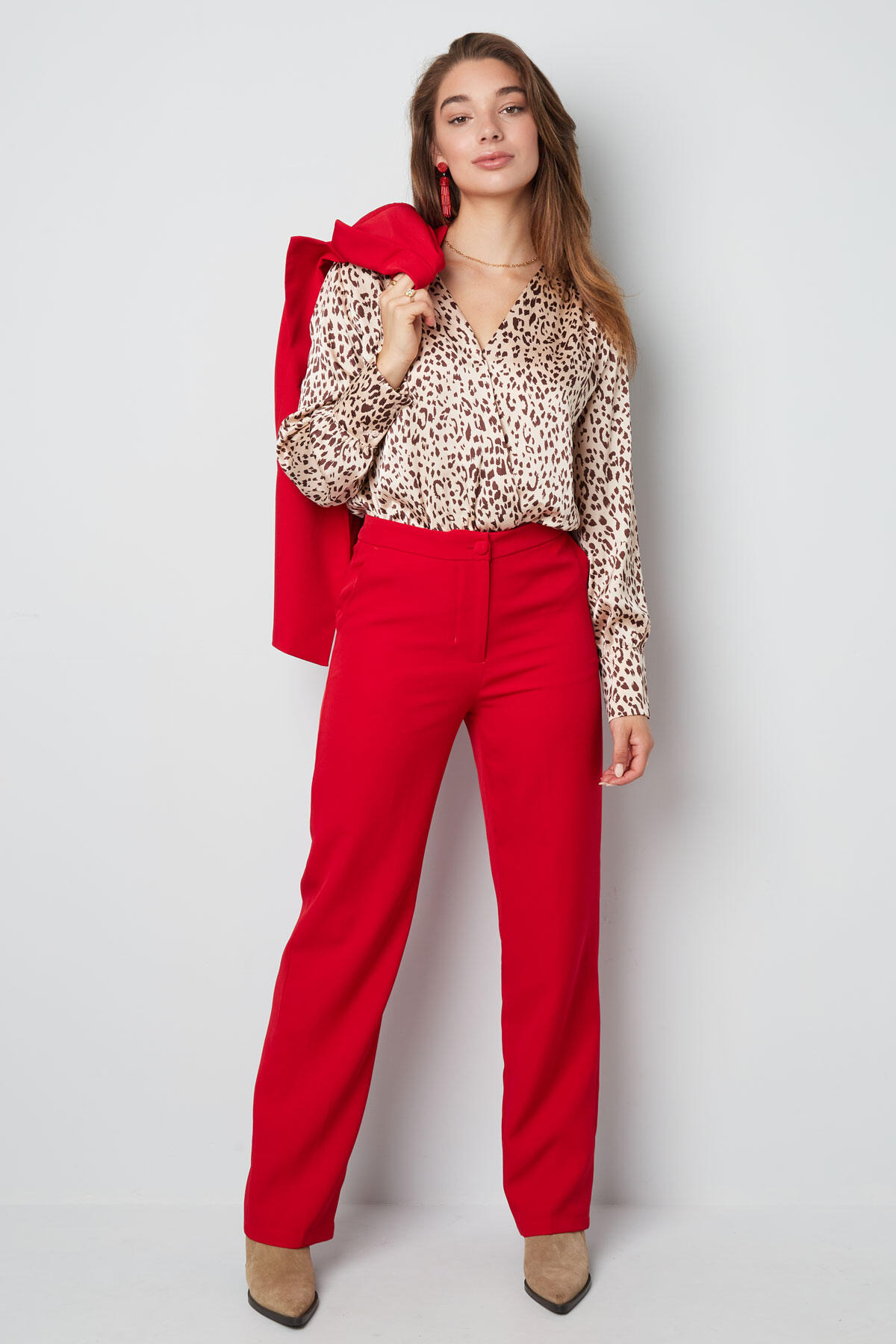 Pantalón básico liso Salmón S h5 Imagen4