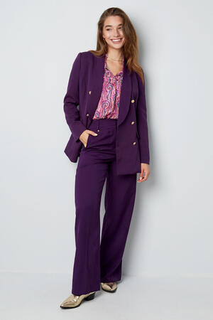 Pantalon met plooi h5 Afbeelding6