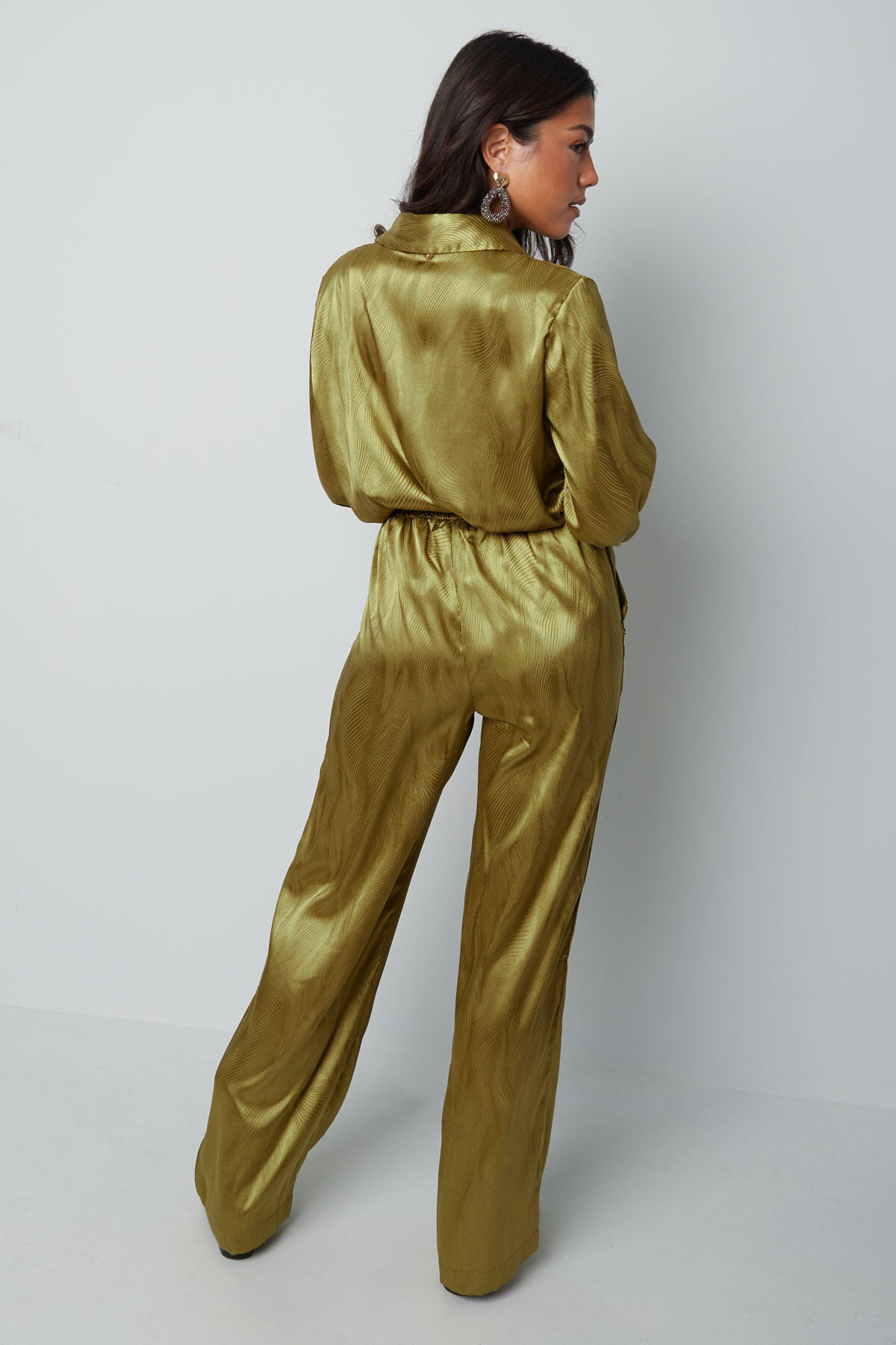 Polyester Damen Weite Hose Satin Finish Bild10
