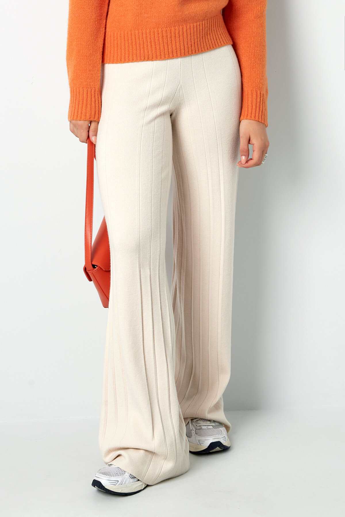 Viscose Women's Wide Leg Pants Pleated Design High Waist Picture7