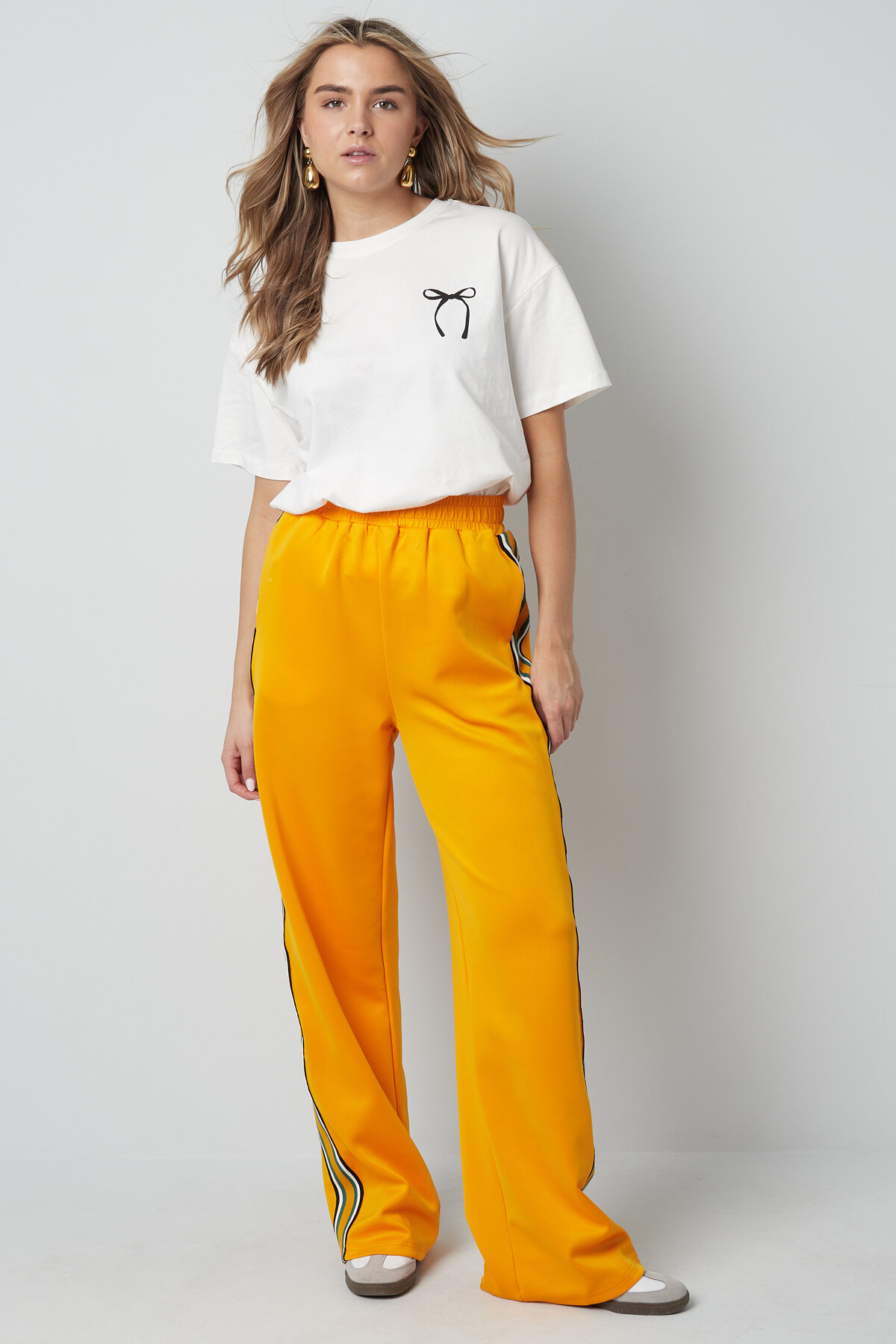 Woven Women's Straight Pants Sporty Solid Color h5 Picture9