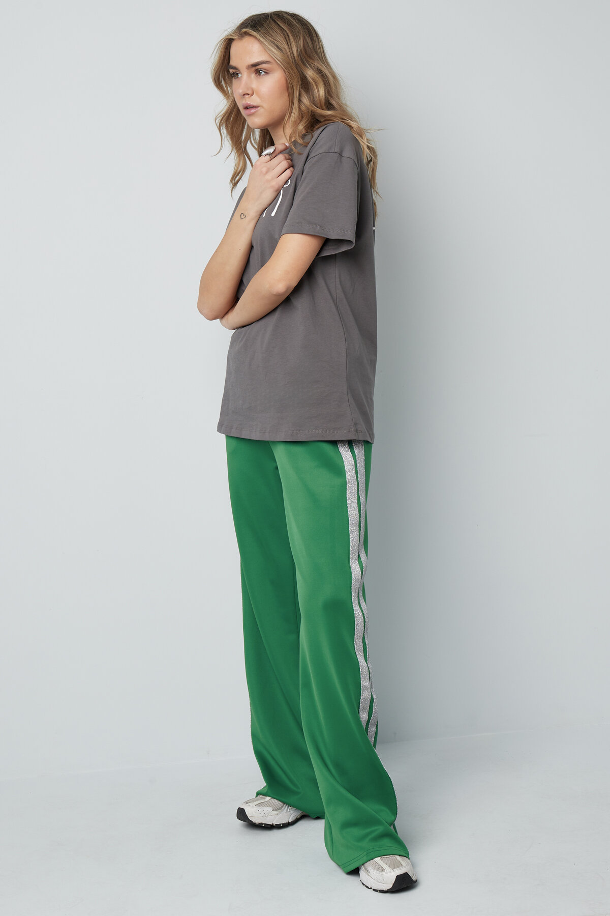 Woven Women's Straight Pants Sporty Solid Color h5 Picture13