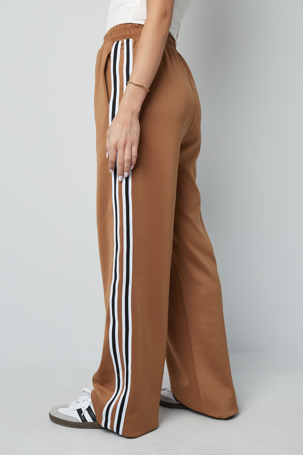 Woven Women's Straight Pants Sporty Solid Color Picture7