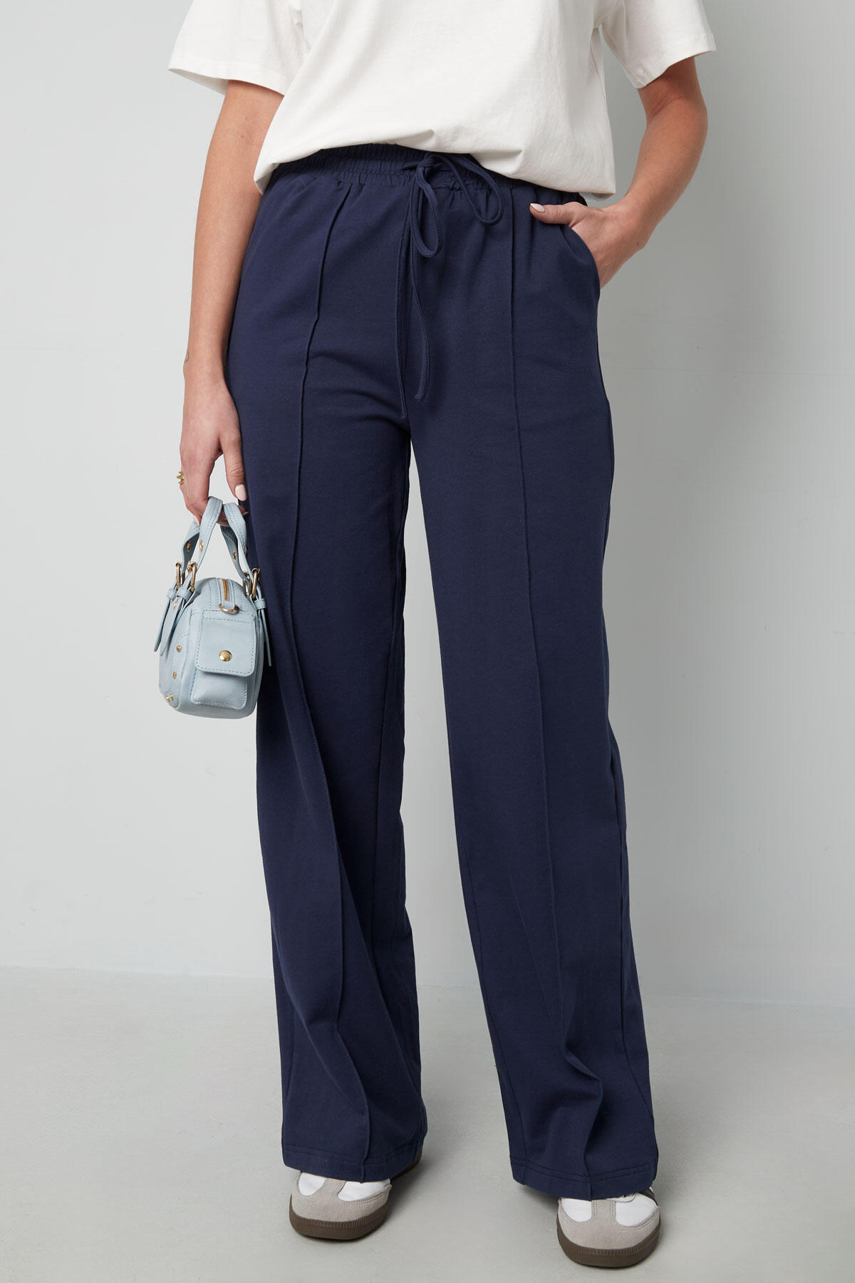 Baumwolle Damen Weite Hosen Komfortabler Zugbandbund h5 Bild2