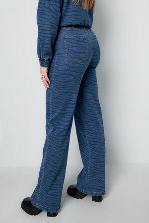 Cotton Woven Women's Straight Leg Denim Pants Medium Indigo Casual h5 Picture3