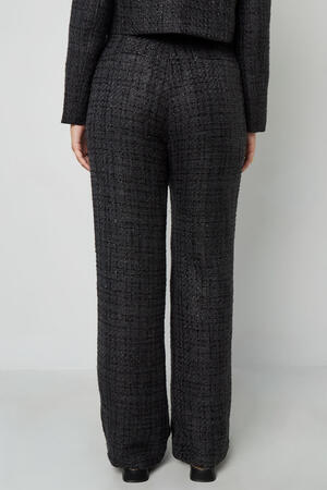 Tessuto Fibra di Poliestere Pantaloni Dritti Donna Eleganti a quadri Autunno/Inverno h5 Immagine5