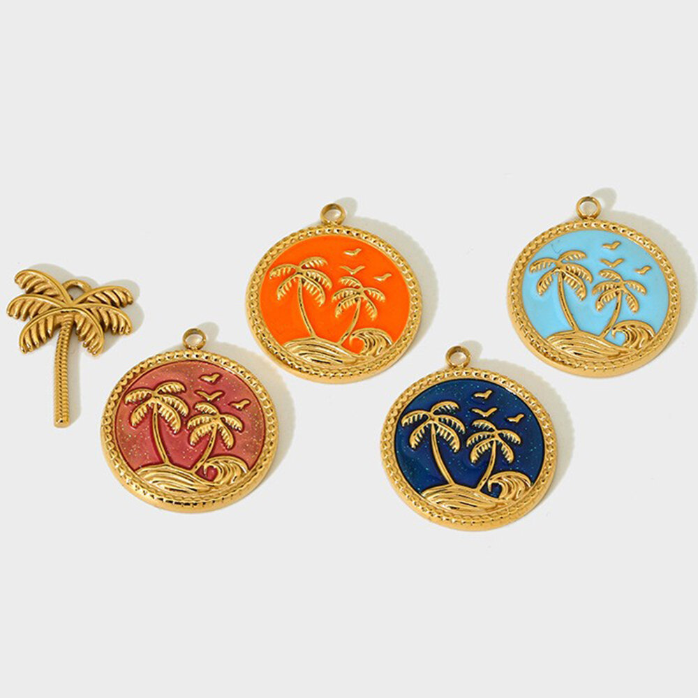 1 Piece Creative DIY Necklace Accessories Stainless Steel Waterproof Ladies Pendant