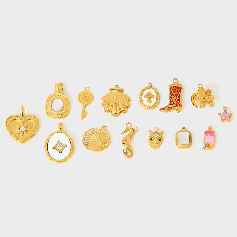 Creative Gold Color Stainless Steel Waterproof DIY Pendant