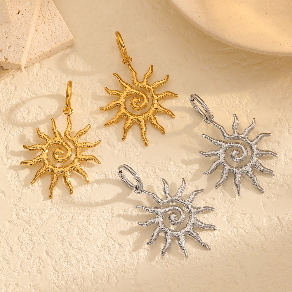 1 pair  style sun/moon  gold plated Drop Earrings