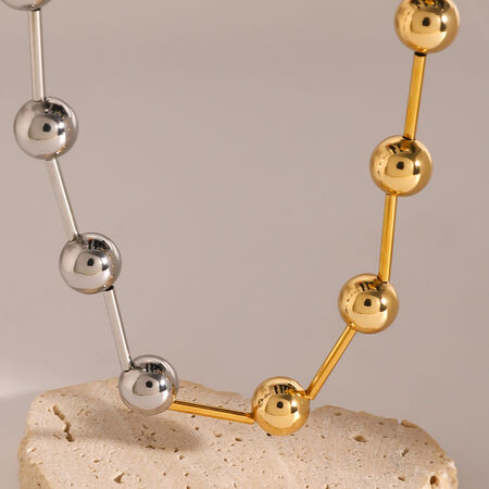 1 piece simple series simple geometric stainless steel gold plated women chain necklaces