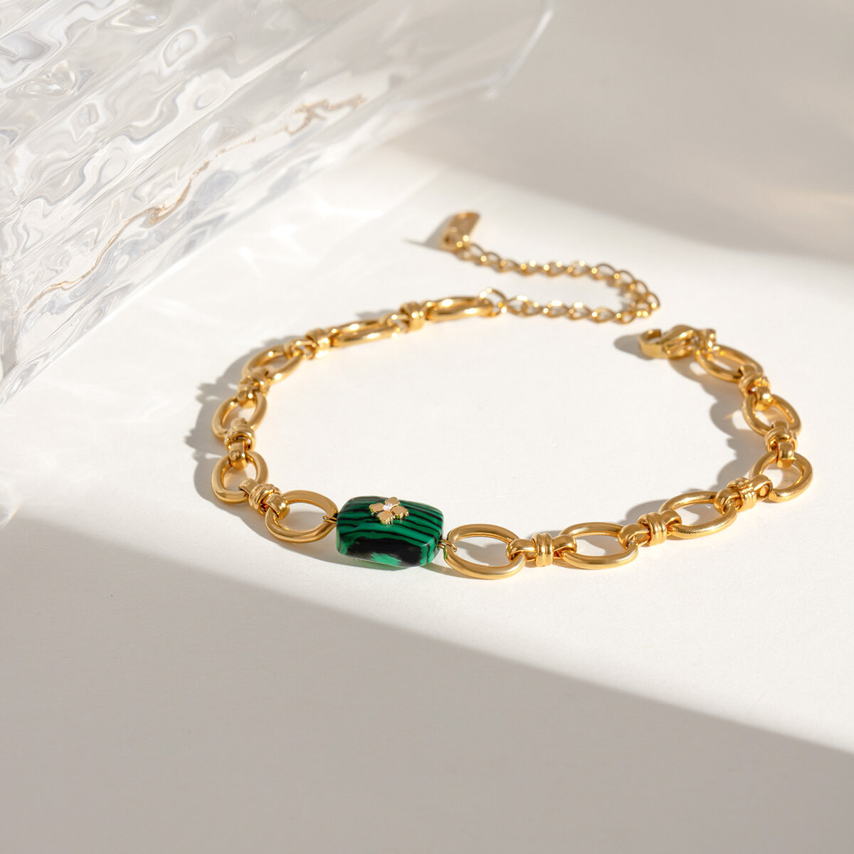 1 stuk etnische serie elegante geometrische roestvrij staal  vergulde dames bedelarmbanden h5 Afbeelding5