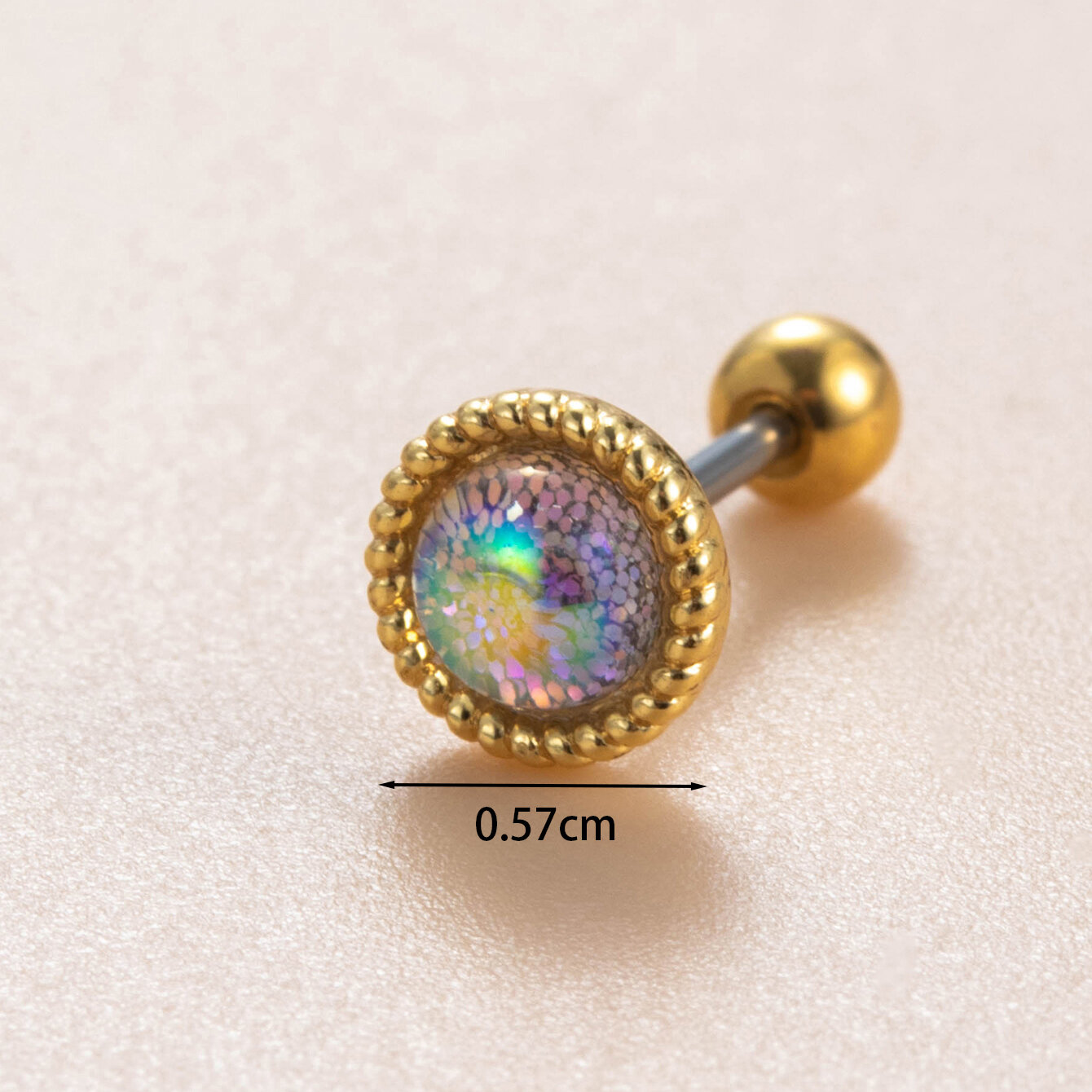 1 Piece Daily Plant Copper No Plating Material Zircon Women Piercing Earrings h5 Picture4