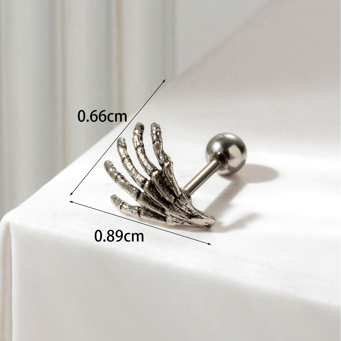 1 Adet Sade Seri Klasik Kalp Şeklinde Titanyum Çelik Kaplamasız Zirkon Taşlı Kadın Piercing Küpe h5 Resim7