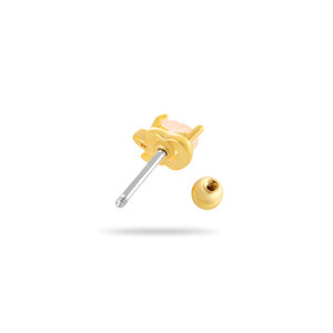 1 Stück glänzende Herz Titan Stahl Zirkon Damen Piercing Ohrringe h5 Bild7