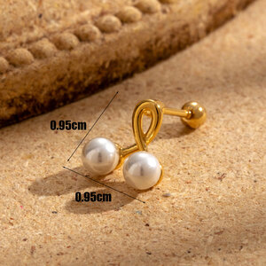 1 Piece Simple Series Simple Geometric Copper No Plating Material Zircon Women Piercing Earrings h5 Picture5
