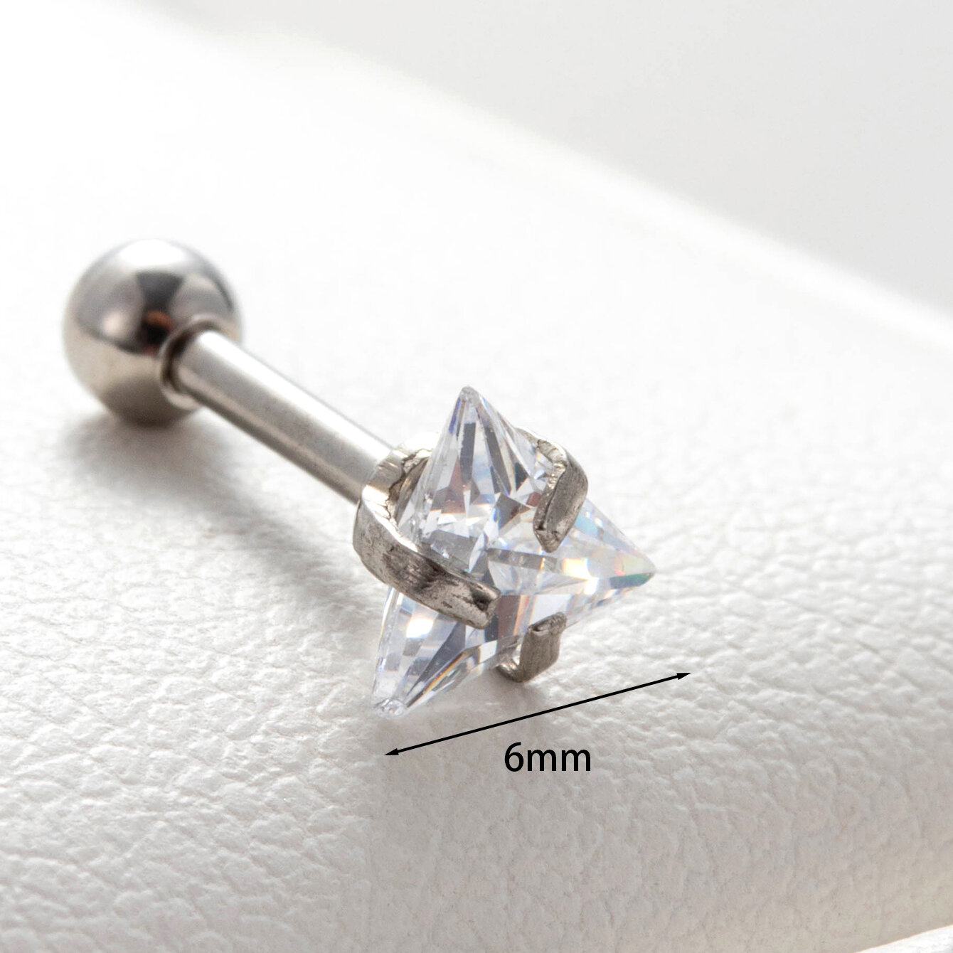 1 Piece Simple Series Simple Geometric Copper No Plating Material Zircon Women Piercing Earrings h5 Picture5