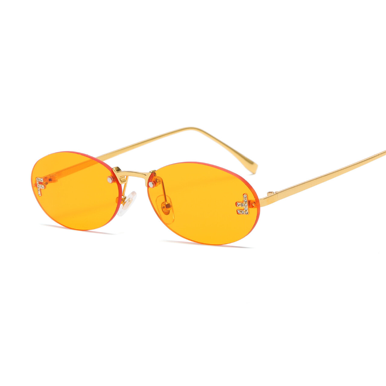 1 Pair Simple Series Daily Solid Color Alloy Women Sunglasses h5 Picture2