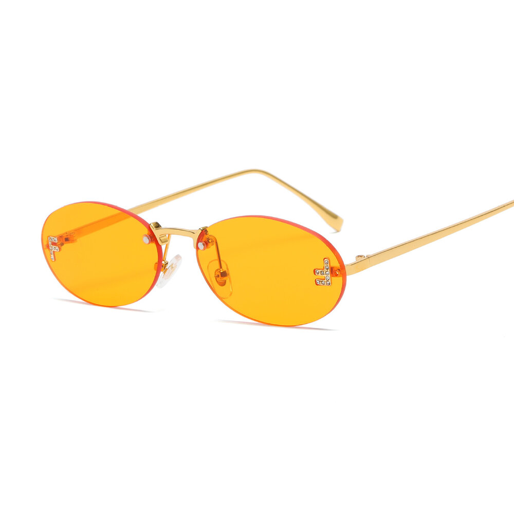 1 Pair Simple Series Daily Solid Color Alloy Women Sunglasses h5Picture2