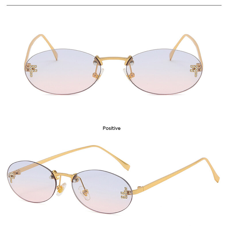 1 Pair Simple Series Daily Solid Color Alloy Women Sunglasses h5Picture6