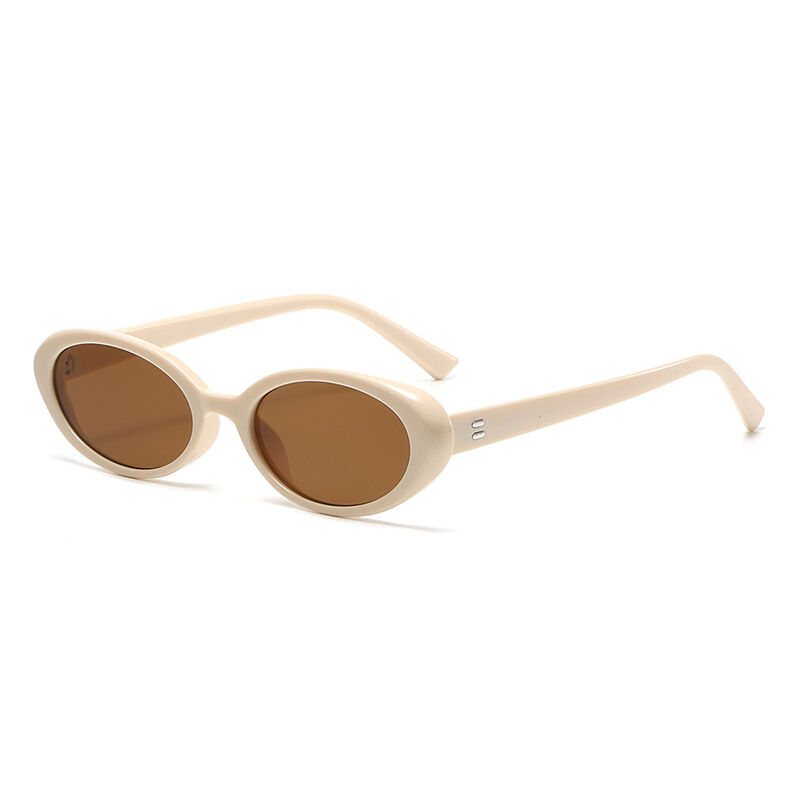 1 Pair Simple Series Daily Solid Color Resin Women Sunglasses h5Picture3