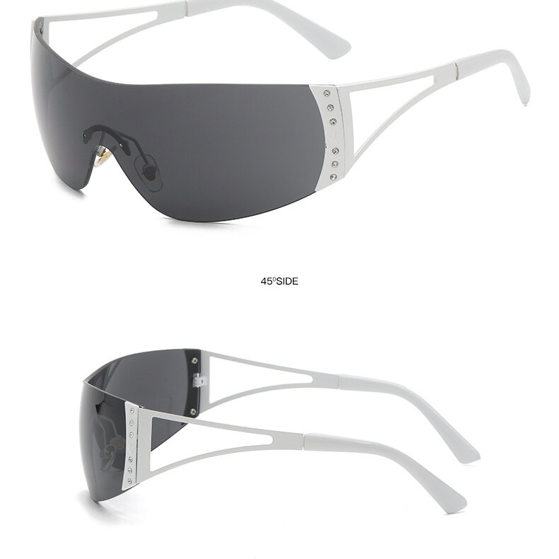 1 pair of fashionable women's sunglasses made of metal material Picture5