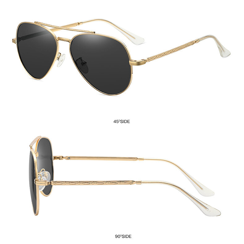 1 paire de lunettes de soleil simples en alliage de couleur unie pour femmes Image3