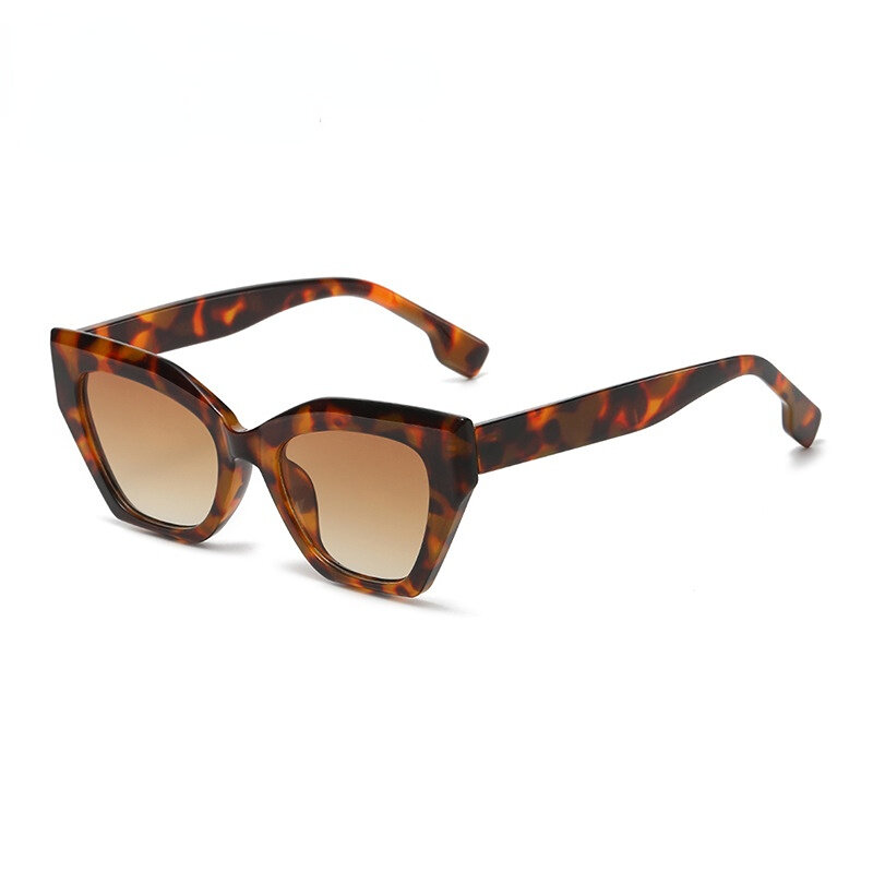 1 Pair Simple Series Daily Leopard Print Plastic Women Sunglasses